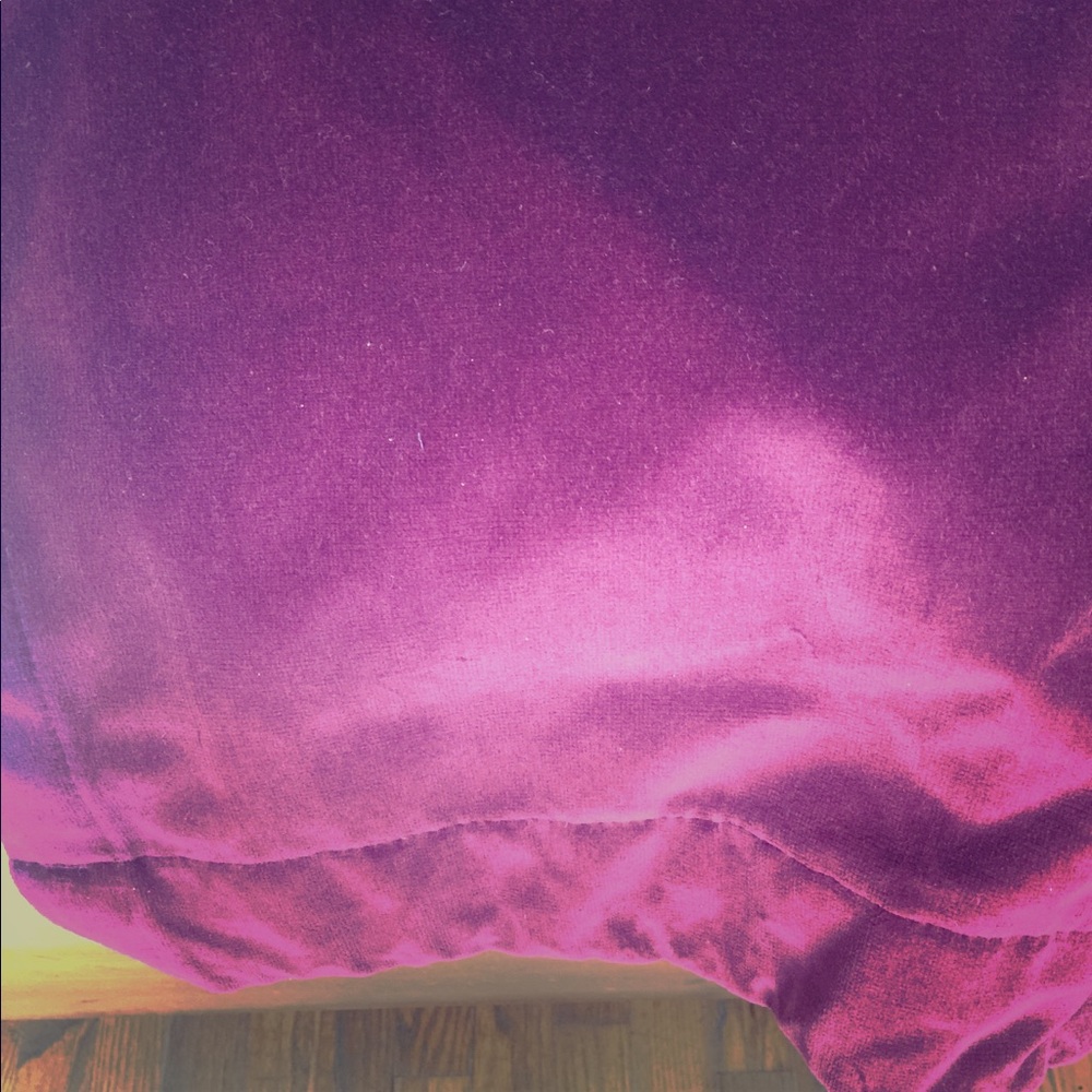 2 82” Pottery Barn velvet ruby red curtain panels